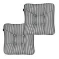 thumbnail image 1 of Classic Accessories Patio Seat Cushion, 2 Pack, Moon Mist, Stripe, 19"W, 1 of 8