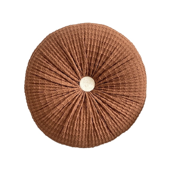 Patio Seat Cushions Car Seat Cushions for Driving Simple Solid Color Window Mat Futuan Dining Chair office Cushion Sofa Round Backrest Soft Skin Not Easy To Deform 16x16In