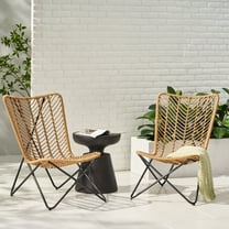 Patio Seating, GATLIN CHAIR, Light Brown Outdoor Seating,Rattan Garden Seating,