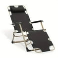 thumbnail image 1 of Patio Seating, deck chair black, Outdoor Seating, Garden Seating,, 1 of 10