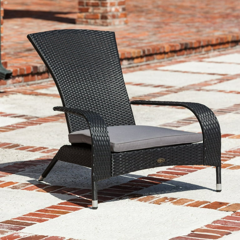 Patio Sense Coconino Wicker Outdoor Lounge Chair Walmart