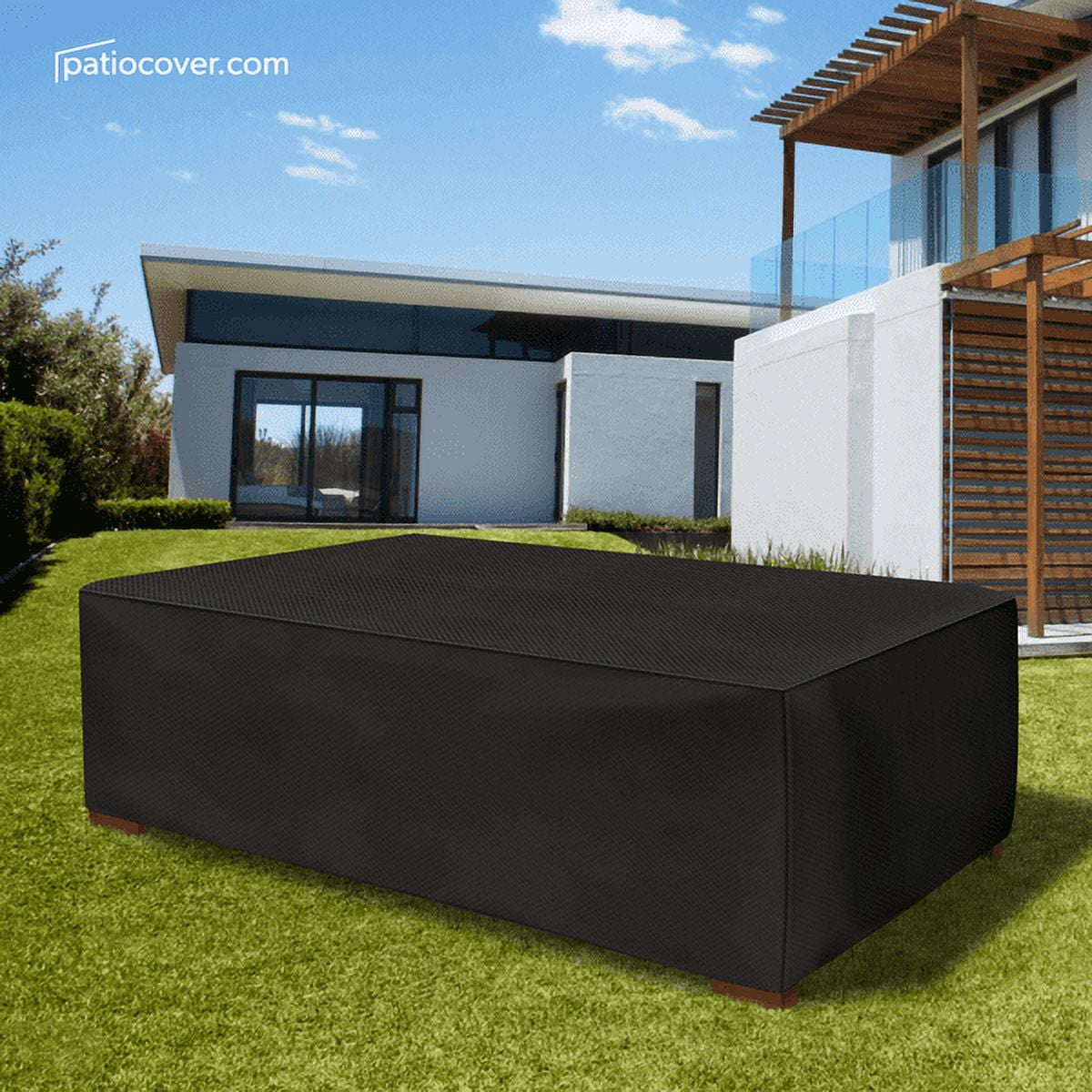 Patio Small Outdoor Ottoman Waterproof Ottoman Cover - Coffee Table ...