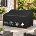 Patio Sofa Cover 80 x 36 x 33 Inch, 600D Heavy Duty Waterproof Outdoor ...
