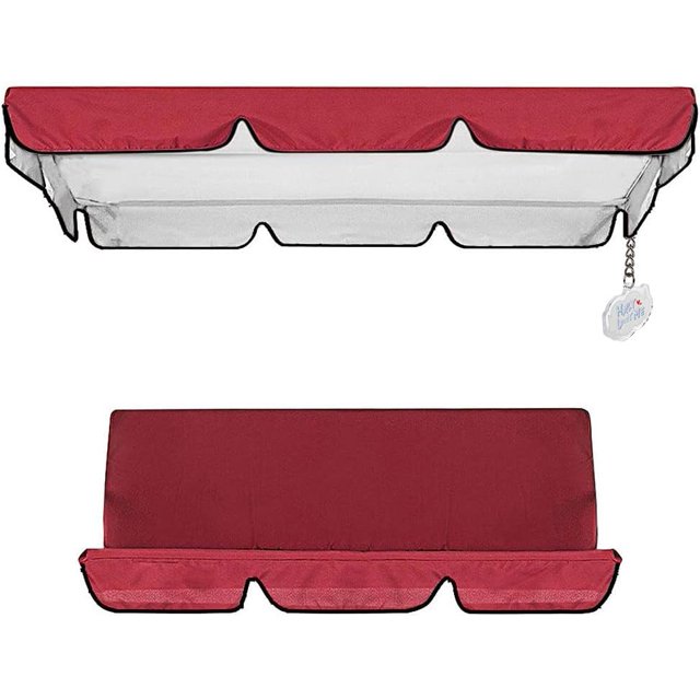 Patio Swing Canopy Cover Set Swing Replacement Top Cover, Swing