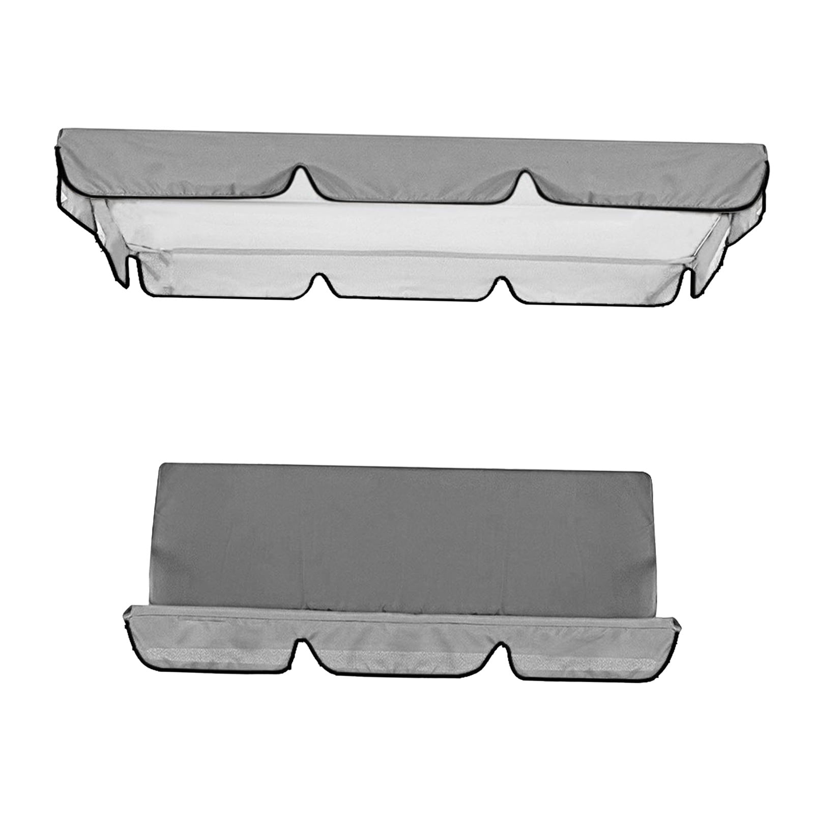 Patio Swing Canopy Cover Set Waterproof Patio Swing Cushion Cover for 3