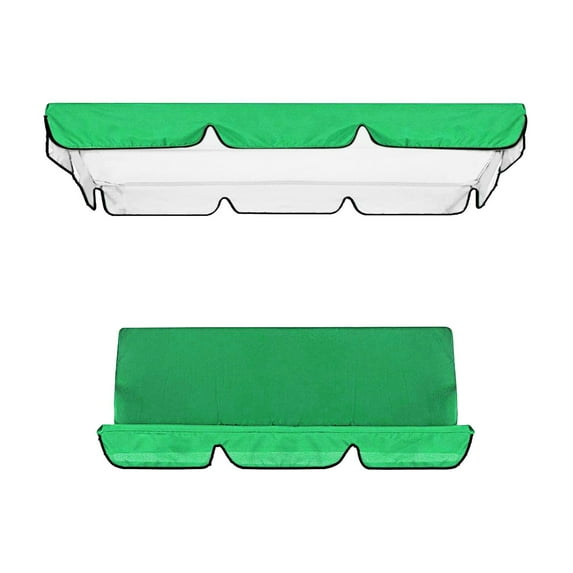 Patio Swing Canopy Replacement, 3 Seater Garden Swing Seat Canopy Cover for Indoor Outdoor Canopy Furniture Green