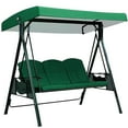 thumbnail image 1 of Patio Swing Canopy Replacement Cover 75" x 47.24", Waterproof 190T Polyester Top Cover for 3-Seat Outdoor Porch Swings, UV Resistant & Windproof All Season Garden Furniture Protection, 1 of 5