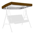 thumbnail image 1 of Patio Swing Canopy Replacement Outdoor Swing Canopy Replacement Top Cover, Waterproof UV Resistant Fabric 210D, 75x47x9 Inch 2 Seater Porch Swing Awning for Garden Patio Backyard, 1 of 3
