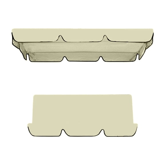 Patio Swing Canopy Replacement Top,Outdoor, Reinforced Edges Rip Proof UV Block Sun Shade Waterproof for Garden Porch Seat,Swing top: 164*114*15 cm;Swing base: 150*50*10cm