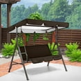 thumbnail image 1 of Patio Swing Canopy Waterproof Top Cover Cloth, Replacement Canopy Cover for 2/3-Seater, Outdoor Sunproof Chair All Weather Protection Porch Swings, 1 of 5