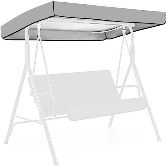 Patio Swing Canopy Waterproof Top Covers 84''x 48'', Replacement Canopy Cover for Swing Chair Awning Glider 2/3-Seater, Outdoor Garden Furniture Covers All Weather Protection