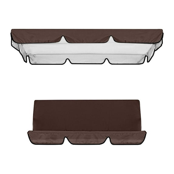 Patio Swing Cushion Cover Replacement Waterproof Outdoor Swing Seat Cover 3 Seater Dustproof Protective Covers for 3 Seat Garden Swing Chair Cushions