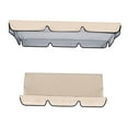 thumbnail image 1 of Patio Swing Cushion Set Replacement Canopy Swing Seat for 3 Beige, 1 of 8