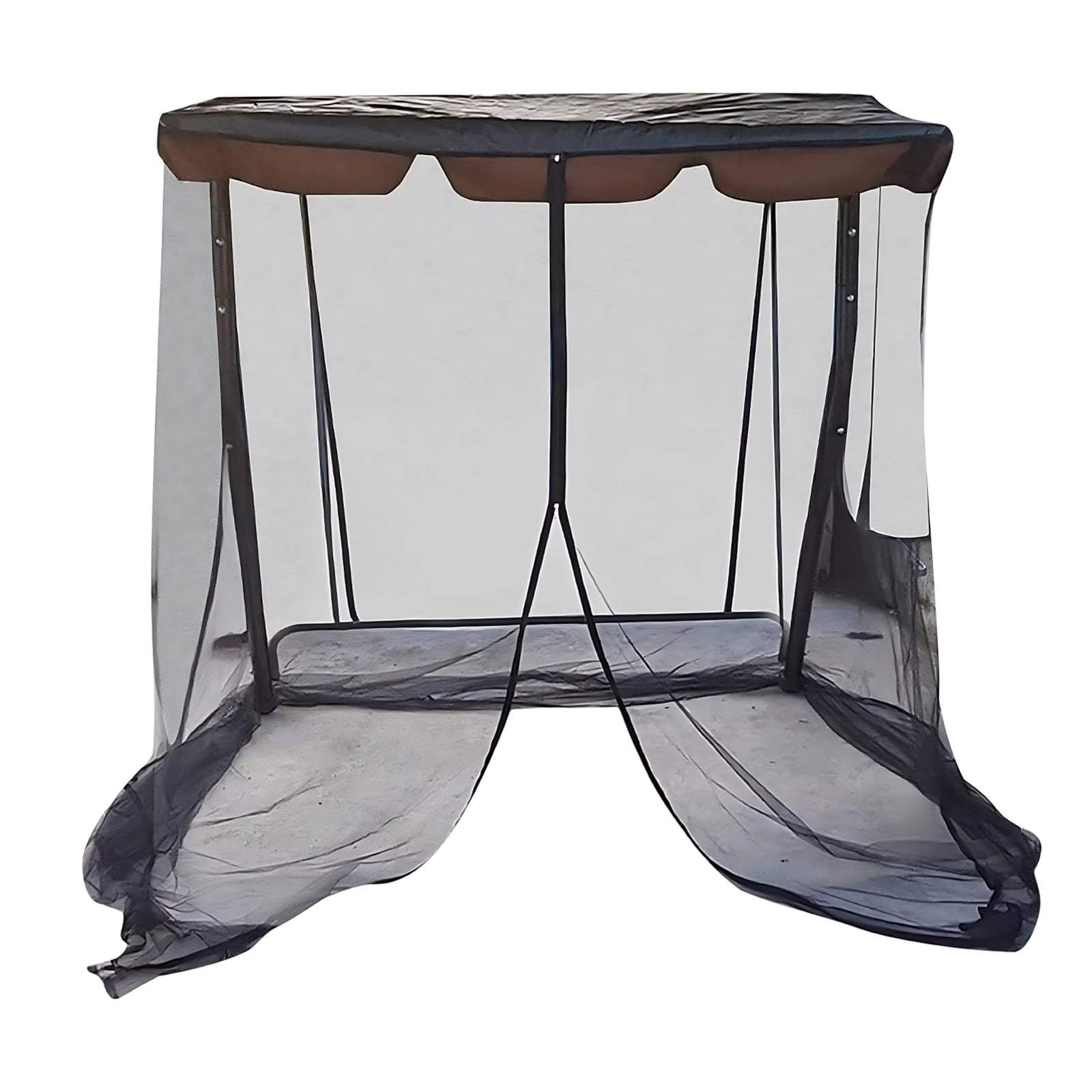 Large Swing Net Patio Swing Net, Three-Seater Swing Netting with Zippered Door ...