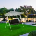 thumbnail image 1 of Patio Swing Seat Cover Replacement,Swing Cushion Covers,Waterproof Swing Seat Cover,Porch Swing Cushions Cover Chair Bench Replacement Cover for 3 Seat Outdoor Garden Yard Swing Chair(Black), 1 of 7
