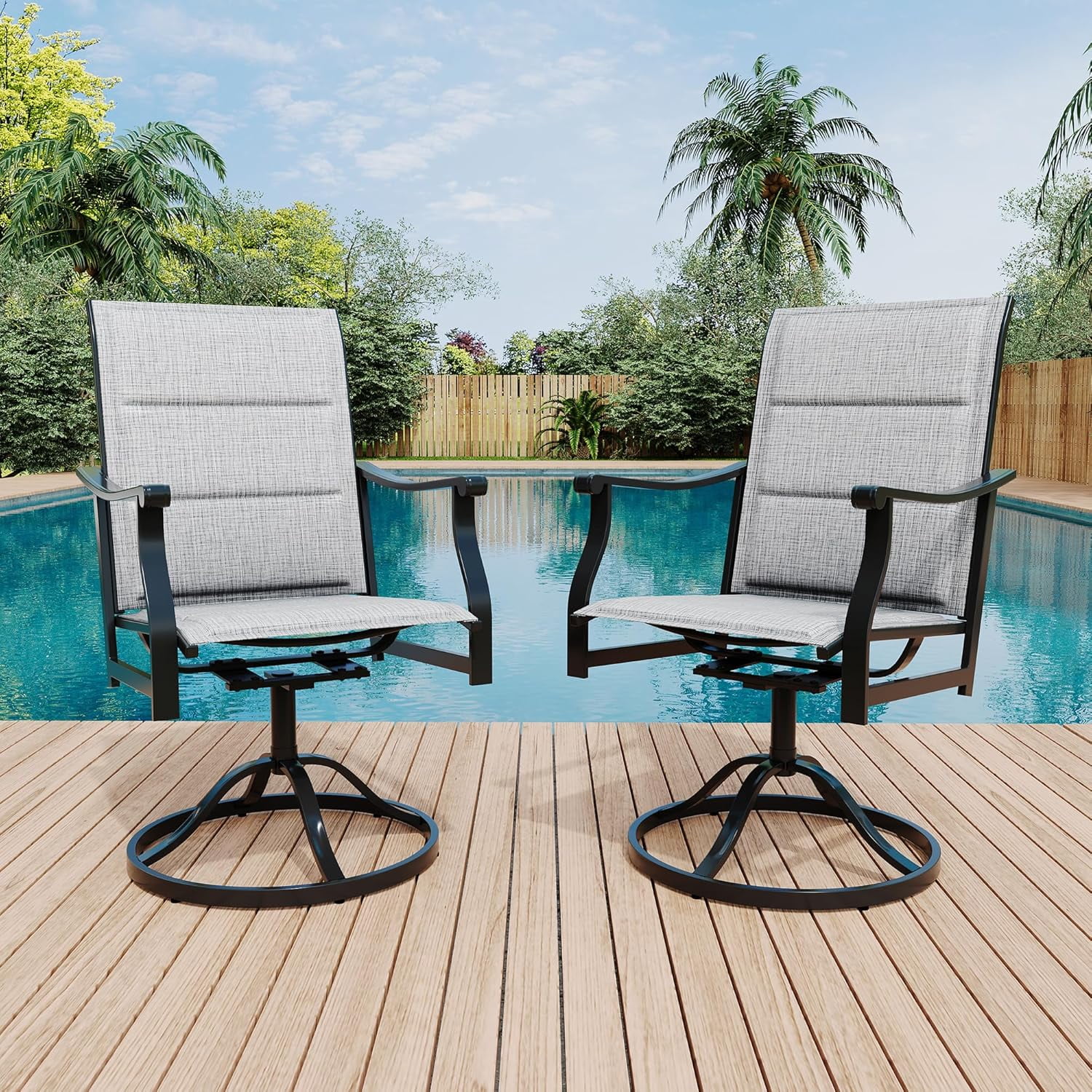 Outdoor Swivel Dining Chairs