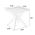 thumbnail image 1 of Patio Table, Aluminium Cast table, Grey Outdoor Dining Table,Aluminium Folding Camping Table, Garden & Outdoor & Patio Furniture Outdoor Tables, 1 of 5