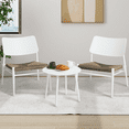 Patio Table and Chairs Set Bistro Sets 3 Piece Indoor and Outdoor