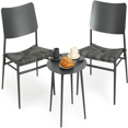 Patio Table and Chairs Set Bistro Sets 3 Piece Indoor and Outdoor