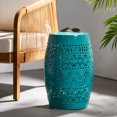 thumbnail image 1 of Patio Table, RUBY12 SIDE TABLE, Teal Outdoor Dining Table,Iron Folding Camping Table, Garden & Outdoor & Patio Furniture Outdoor Tables, 1 of 13