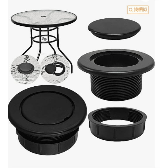 Patio Table Umbrella Hole Ring Plug Cap Set for Outdoor Parasol Table