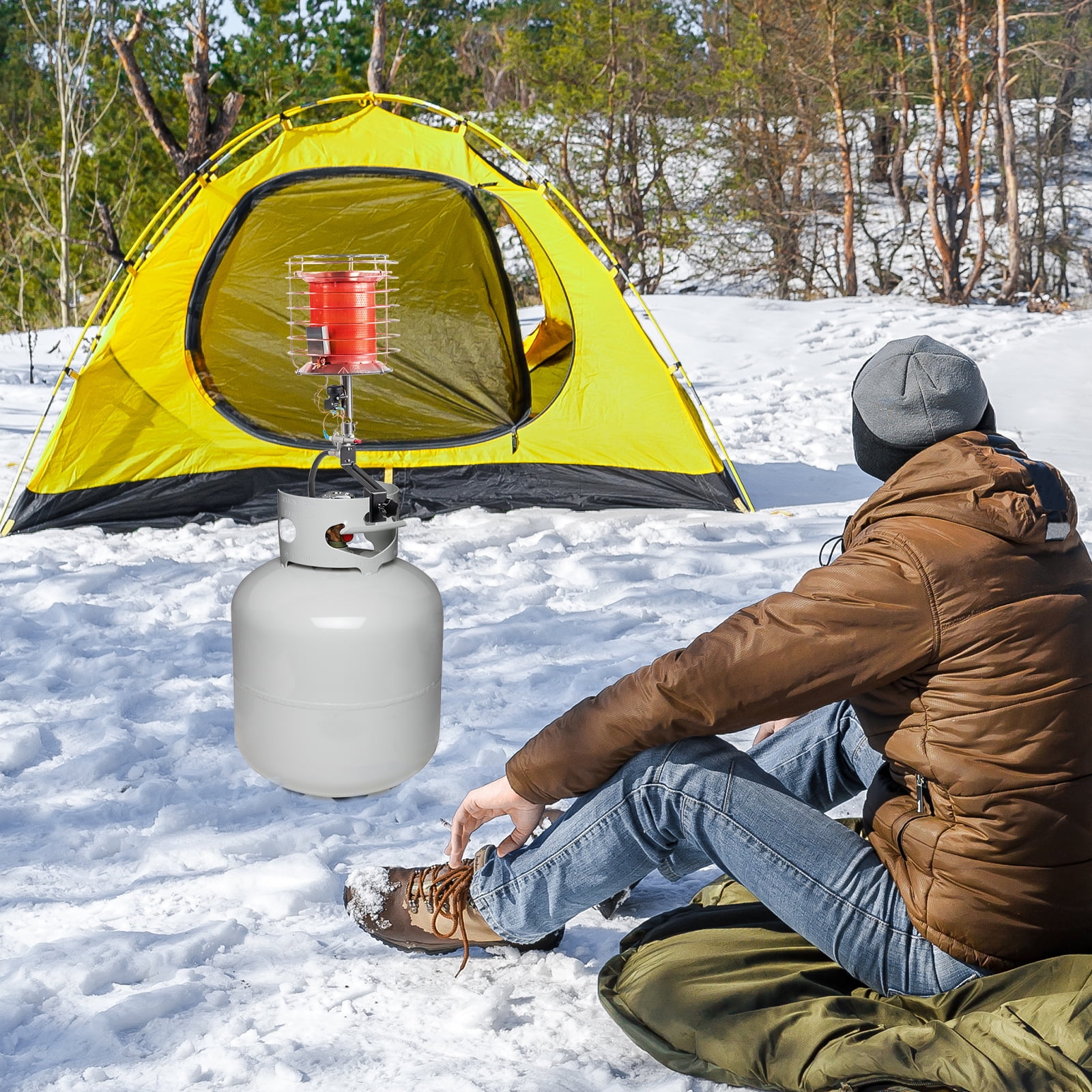 Winter Top Outdoor Heaters Patio Tank Top Heater, Portable Gas