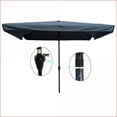 thumbnail image 1 of Patio Umbrella 10 x 6.5ft, Waterproof for Garden Backyard Pool, Crank Push Button Tilt|Rectangle|Metal, 1 of 5