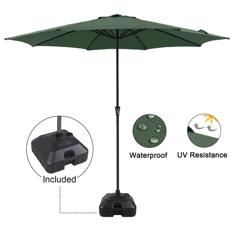5 foot square patio umbrella FORCLOVER 5 ft. Square Patio Umbrella Shelter with 4 Sturdy Ribs in Beige  HYM-405-33