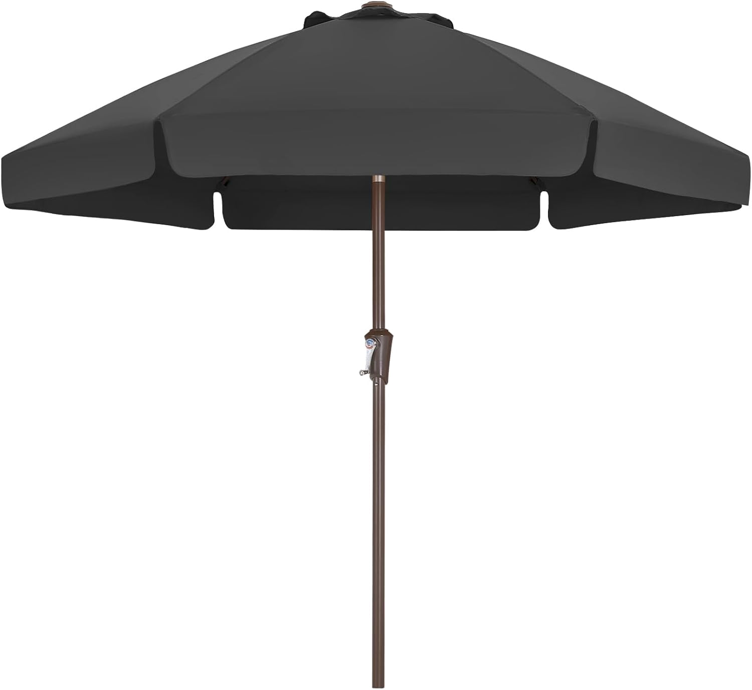 Patio Umbrella 7.5ft, Outdoor Table Umbrella with Push Button Tilt and ...