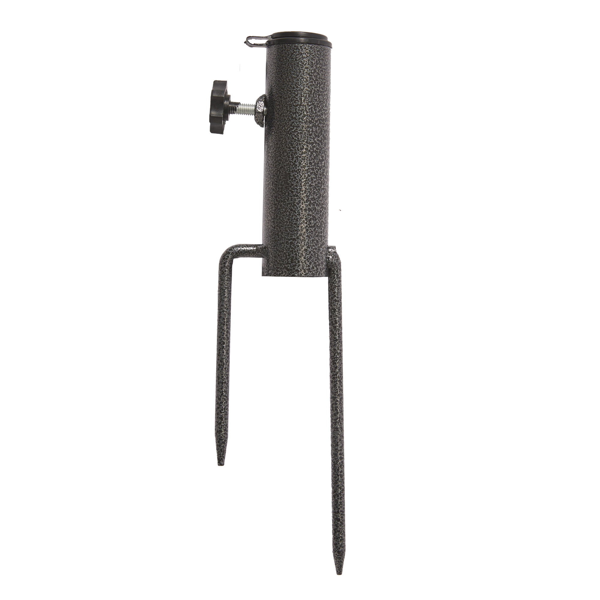 AMMSUN Patio Umbrella Steel Anchor Heavy Duty Ground Auger Base with Forks for Outdoor Lawn