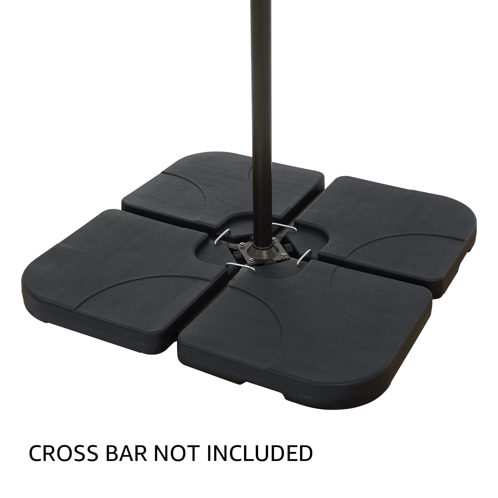 COBANA Patio Umbrella Base, 4-Piece Cantilever Offset Patio Umbrella