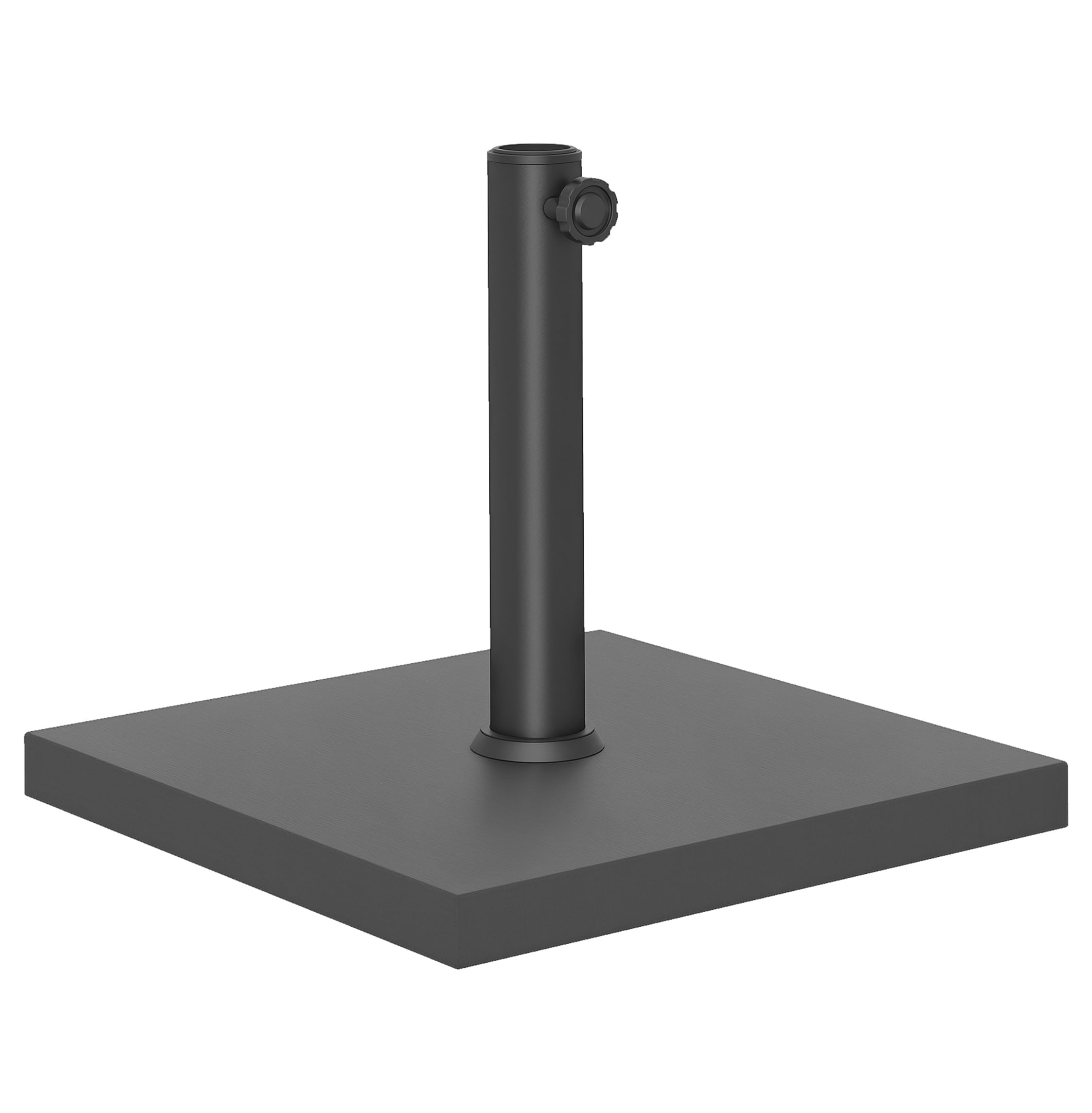 Patio Umbrella Base, 40 lbs Concrete Heavy Duty Umbrella Base, Outdoor Umbrella Stand Patio Umbrella Holder for 1.5"/1.9" Umbrella Poles for Outdoor, Lawn, Poolside, Black