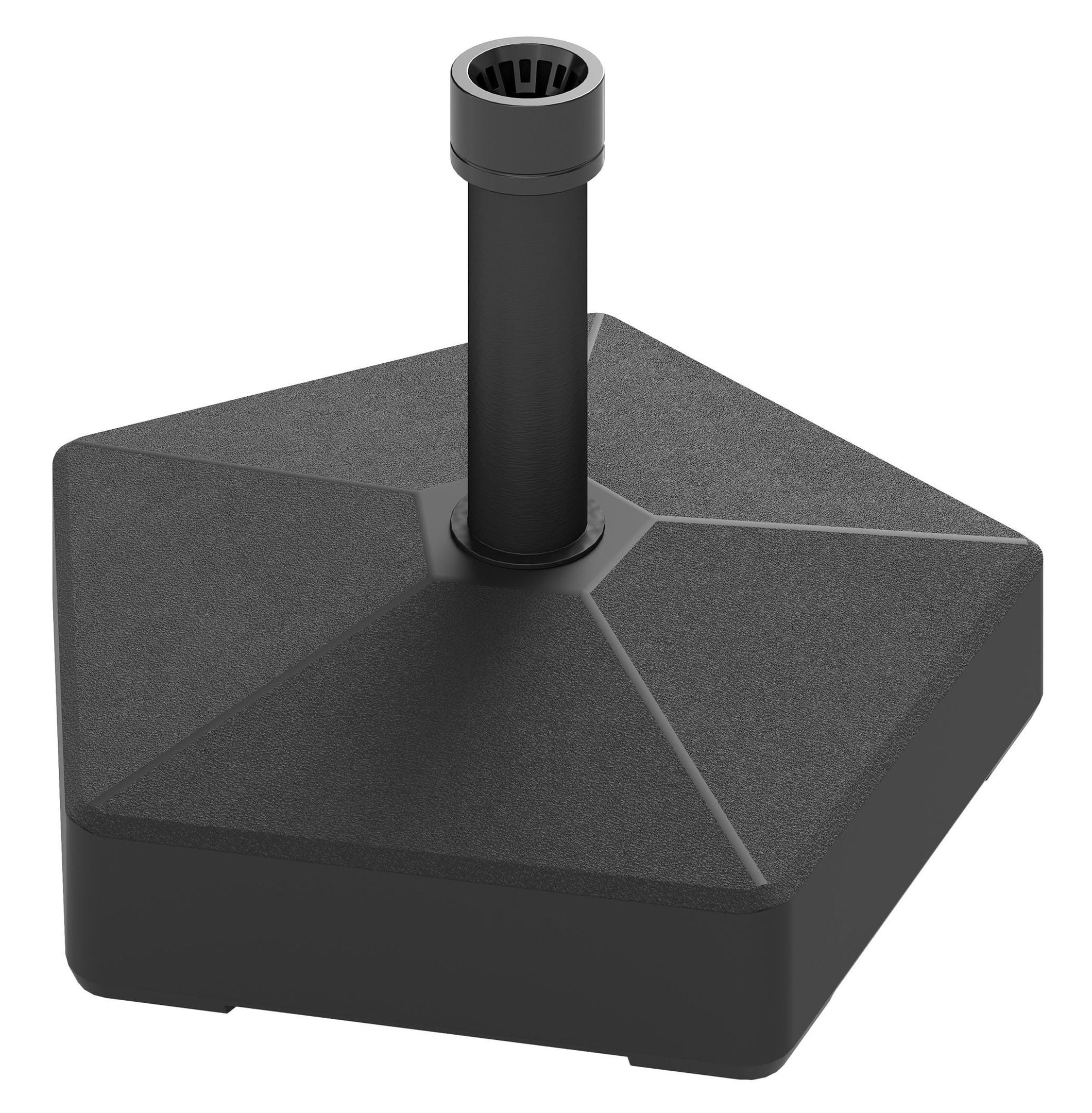 42 lb rust-resistant patio umbrella base in black 25 lbs Stand Heavy Duty Outdoor Umbrella Base Made from Rust Resistant Resin Add stability and style to your outdoor space with the Elegant 42 lbs Black Patio Umbrella Base With