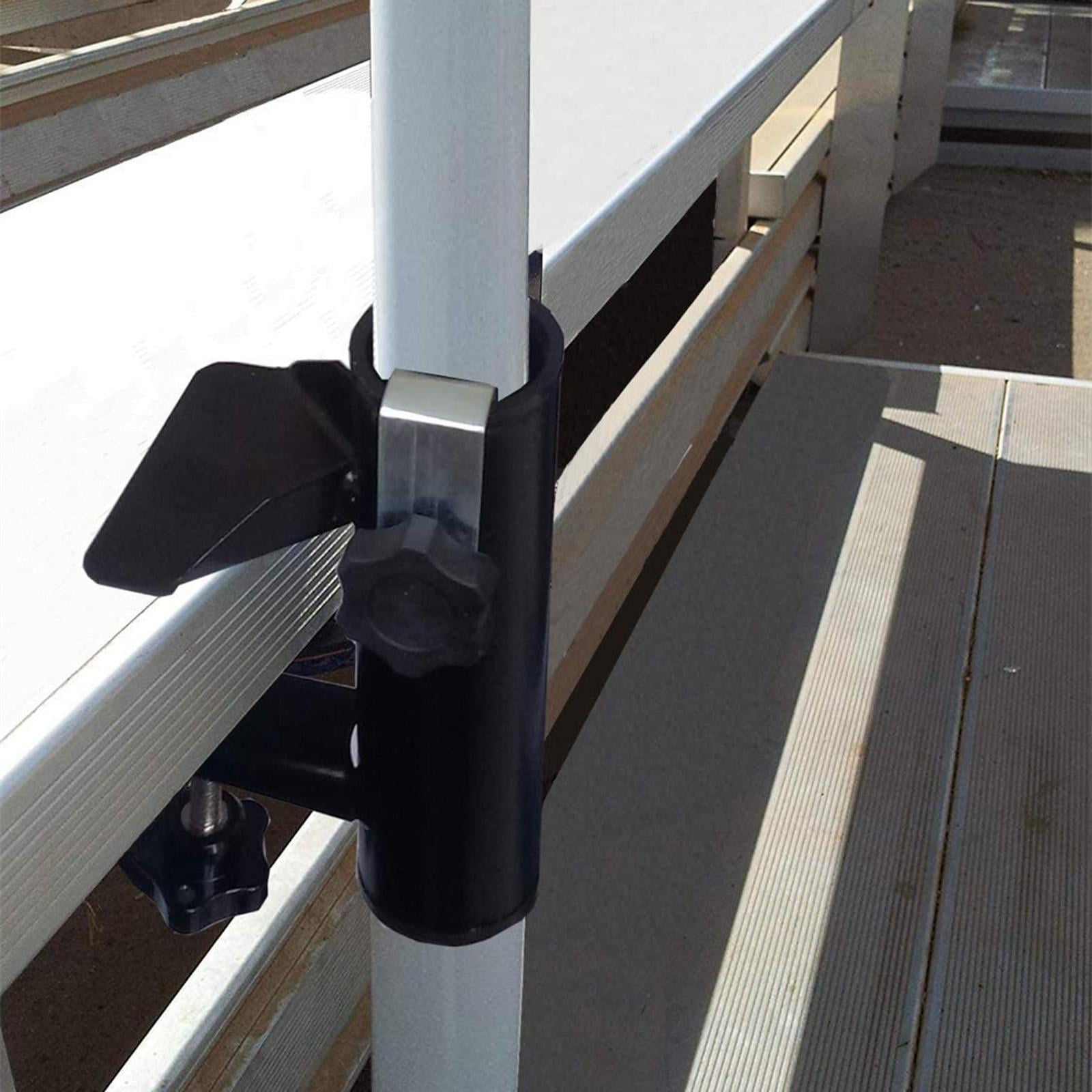 Patio Umbrella Clamp, Umbrella Stand Metal Clamp, Balcony Umbrella