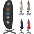 thumbnail image 1 of Patio Umbrella Cover - 600D Outdoor Cantilever Waterproof & Heavy Duty, Large Offset Banana Parasol Covers for 7.5-11.5 FT Umbrellas, 1 of 6