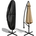 thumbnail image 1 of Patio Umbrella Cover for 7.5ft to 11.5ft Cantilever - 420D Outdoor Offset Cover, Heavy Duty Waterproof Garden Parasol Covers (Fits Banana-Style up 7.5′S/11.5′R), 1 of 6