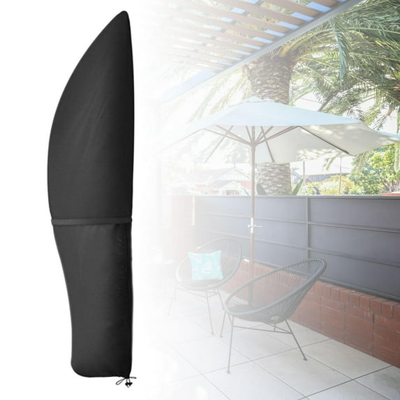 Patio Umbrella Cover Protector, Rain Snow Sunlight Protection, Waterproof Patio , Yard Garden Umbrellas Cover , Banana Style 265cm