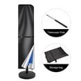 thumbnail image 1 of Patio Umbrella Cover for 10ft to 14ft Garden Outdoor Umbrella with Zipper and Rod,Waterproof and Durable,Gray, 1 of 10