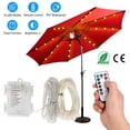thumbnail image 1 of Patio Umbrella Lights Strings TeqHome Parasol Timer Lights for Indoor Outdoor with 104 LEDs 8 Lighting Modes Remote Control IP67 Waterproof Battery Powered Warm White, 1 of 12