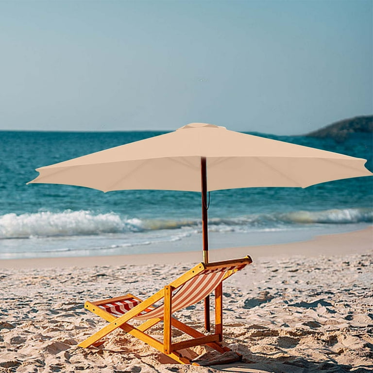 8-10 foot patio umbrella cover Patio Umbrella Replacement Canopy 10.0 FT Replacement Umbrella Canopy with 8  Ribs Outdoor Market Table Yard Pool Summer Beach Garden UV Protective  Rainproof Sunshade Umbrella Replacement Cover