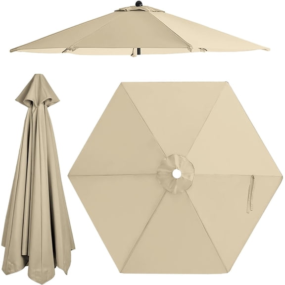 Patio Umbrella Replacement Canopy Only,Outdoor Table Market Yard Top for Outdoor