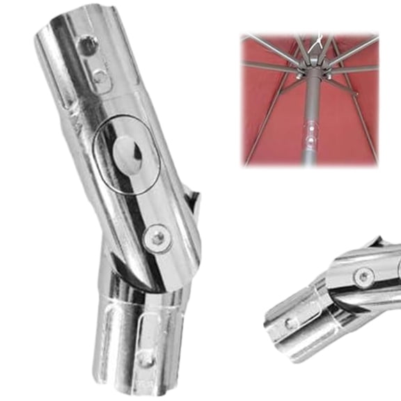 Patio Umbrella Replacement Parts, Adjustable Tilt Pole 1.4x5.5 in, Flexible & Weather-Resistant for Outdoor Use