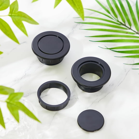 Patio Umbrella Table Hole Ring and Plug Set, Outdoors Deck Table Hole Cover Insert for Outdoor Deck Tables, Fits 2" Table Holes, 1 Pack