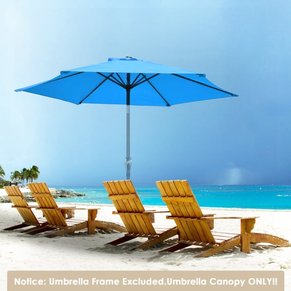 Patio Umbrella Top Canopy Replacement Cover ONLY fit 9' 6 Rib Outdoor Umbrella