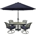 thumbnail image 1 of Patio Umbrella for Outdoor Market Table -8 Ribs (10ft,Navy Blue), 1 of 10
