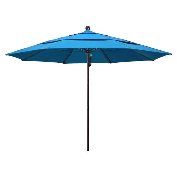 Patio Umbrella in Canvas Cyan Fabric