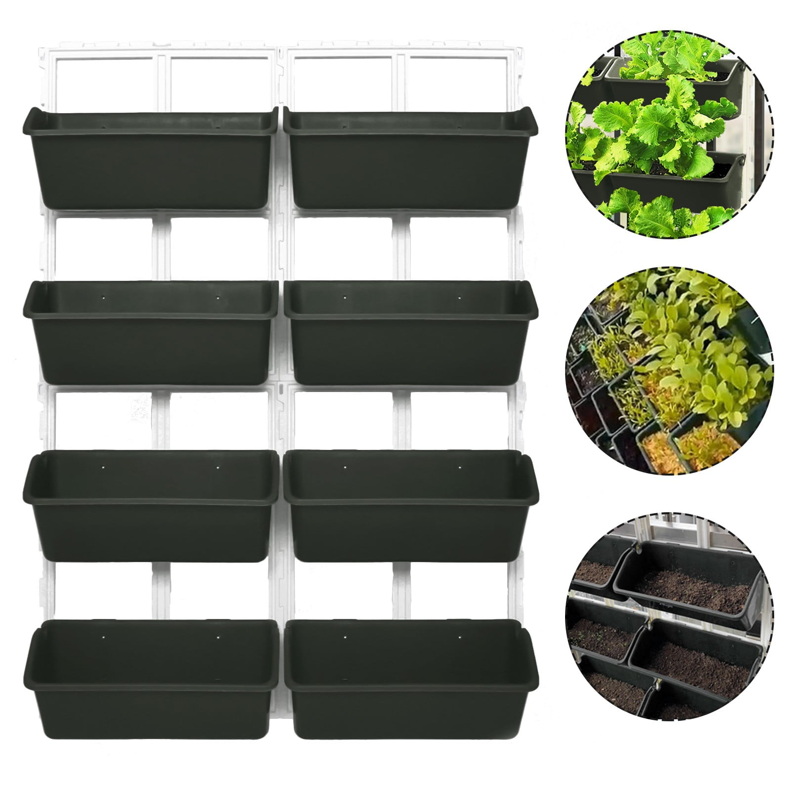 Patio Vertical Herb Planter Garden Flowers Vegetables Boxes Hanging Planter