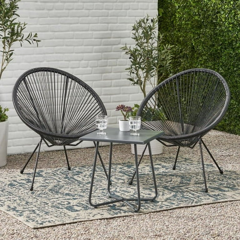 Woven stackable best sale patio chairs