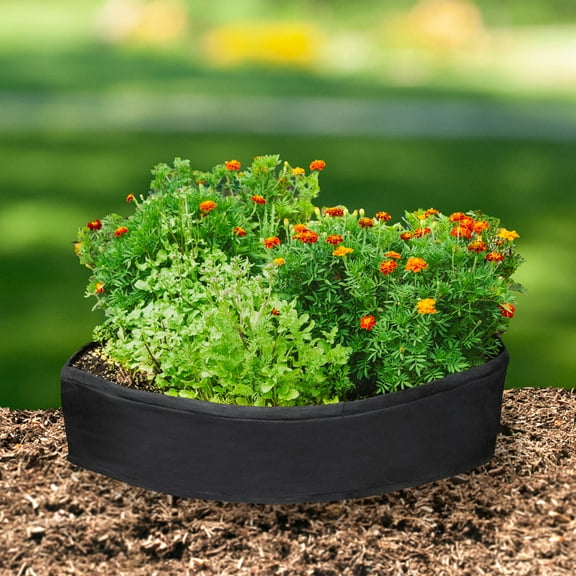 Patio and Deck Grow Tub Circular Raised Garden Bed