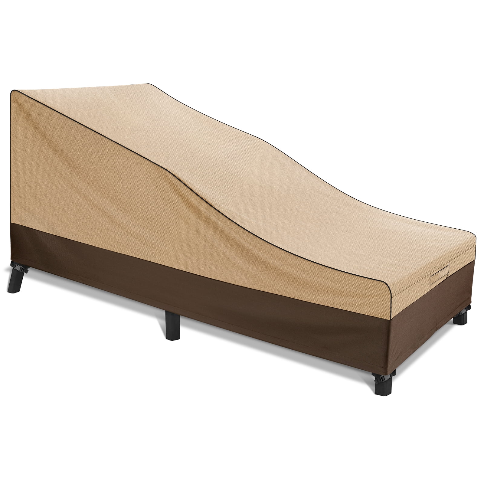 PatioGem Outdoor Chair Covers, Heavy Duty 600D Patio Chaise Lounge